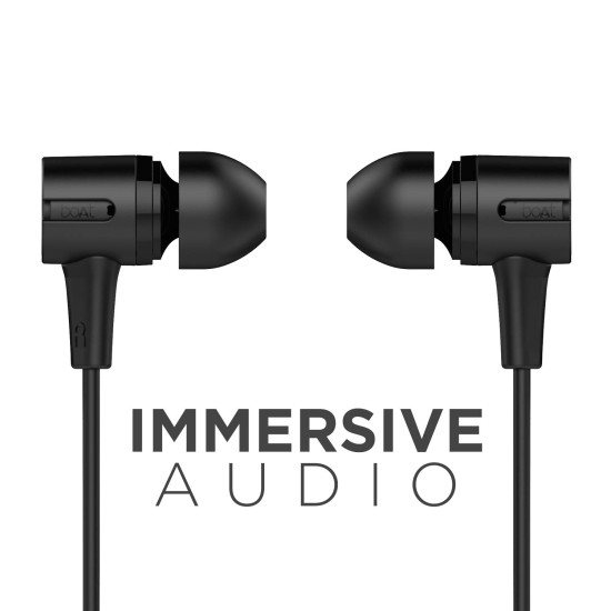boAt Bassheads 102 in Ear Wired Earphones with Mic (Charcoal Black) boAt Bassheads 102 in Ear Wired Earphones with Mic (Charcoal Black)