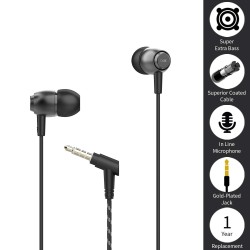 boAt Bassheads 162 in Ear Wired Earphones with Mic(Active Black) boAt Bassheads 162 in Ear Wired Earphones with Mic(Active Black)