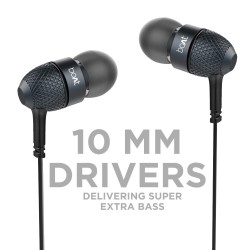 boAt Bassheads 220 Wired in Ear Earphones (Black ) boAt Bassheads 220 Wired in Ear Earphones (Black )