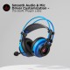 boAt Immortal IM-200 7.1 Channel Wired USB Gaming Headphone with (Furious Blue) refurbished 
