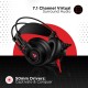 boAt Immortal IM-200 7.1 Wired Over Ear Headphones Channel USB Gaming Headphone  Drivers with mic (Active Black) refurbished 