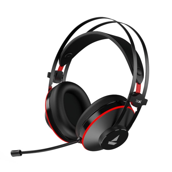 boAt Immortal IM-400 7.1 Channel PC USB Gaming Over-Ear Headphones with 50mm (Black Sabre) boAt Immortal IM-400 7.1 Channel PC USB Gaming Over-Ear Headphones with 50mm (Black Sabre)