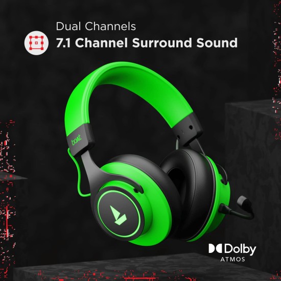 boAt Immortal IM1000D Dual Channel Gaming Wired Over Ear Headphones with mic Viper Green) boAt Immortal IM1000D Dual Channel Gaming Wired Over Ear Headphones with mic Viper Green)