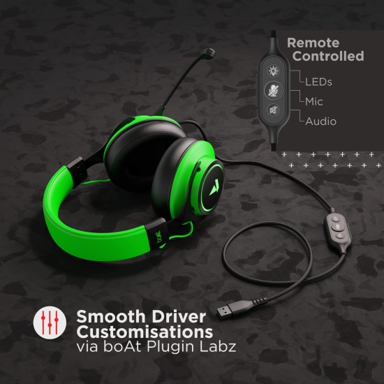boAt Immortal IM1000D Dual Channel Gaming Wired Over Ear Headphones with mic Viper Green) boAt Immortal IM1000D Dual Channel Gaming Wired Over Ear Headphones with mic Viper Green)