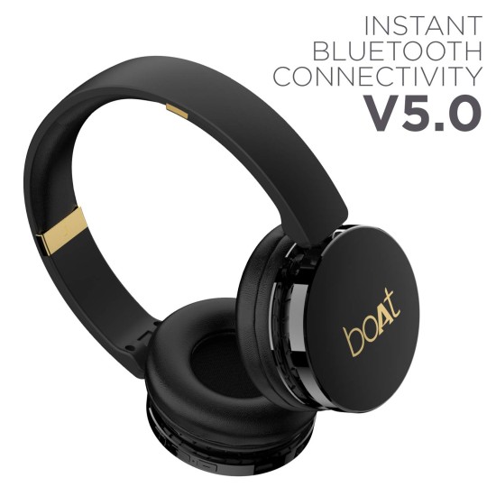 boAt Rockerz 370 On Ear Bluetooth Headphones with Upto 12 Hours Playtime, (Buoyant Black) boAt Rockerz 370 On Ear Bluetooth Headphones with Upto 12 Hours Playtime, (Buoyant Black)