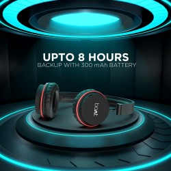 boAt Rockerz 400 Bluetooth On Ear Headphones with Mic with Upto 8 Hours Playback & Soft Padded Ear Cushions(Black/Red) boAt Rockerz 400 Bluetooth On Ear Headphones with Mic with Upto 8 Hours Playback & Soft Padded Ear Cushions(Black/Red)