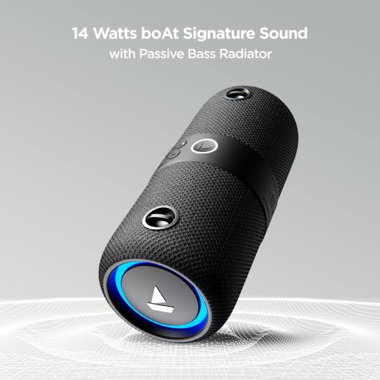 boAt Stone 1200 14W Bluetooth Speaker with Upto 9 Hours Battery, RGB LEDs, IPX7 and TWS Feature(Black) boAt Stone 1200 14W Bluetooth Speaker with Upto 9 Hours Battery, RGB LEDs, IPX7 and TWS Feature(Black)