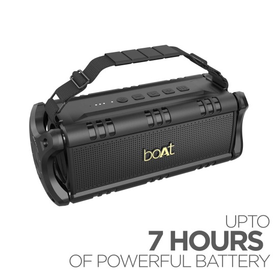 boAt Stone 1400 30 Watt 1.0 Channel Truly Wireless Bluetooth Outdoor Speaker (Active Black) boAt Stone 1400 30 Watt 1.0 Channel Truly Wireless Bluetooth Outdoor Speaker (Active Black)