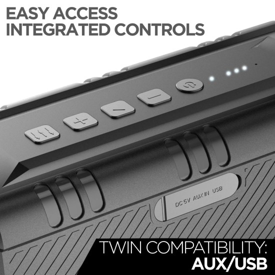 boAt Stone 1400 30 Watt 1.0 Channel Truly Wireless Bluetooth Outdoor Speaker (Active Black) boAt Stone 1400 30 Watt 1.0 Channel Truly Wireless Bluetooth Outdoor Speaker (Active Black)