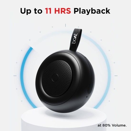 boAt Stone 135 Portable Wireless Speaker with 5W RMS Immersive Sound,IPX4 Water Resistance (Active Black) boAt Stone 135 Portable Wireless Speaker with 5W RMS Immersive Sound,IPX4 Water Resistance (Active Black)