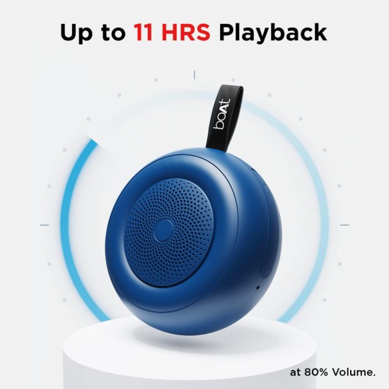 boAt Stone 135 Portable Wireless Speaker with 5W RMS Immersive Sound,IPX4 Water Resistance (Bold Blue) boAt Stone 135 Portable Wireless Speaker with 5W RMS Immersive Sound,IPX4 Water Resistance (Bold Blue)