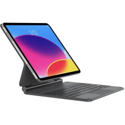 Keyboard Case for iPad 10th Generation 10.9 inch , Floating Magnetic Design, Slim ipad 10 gen Keyboard Cover with Multi-Touch Trackpad, Seven Color Backlight, Black