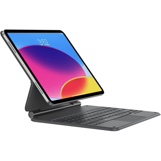 Keyboard Case for iPad 10th Generation 10.9 inch , Floating Magnetic Design, Slim ipad 10 gen Keyboard Cover with Multi-Touch Trackpad, Seven Color Backlight, Black Keyboard Case for iPad 10th Generation 10.9 inch , Floating Magnetic Design, Slim ipad 10 gen Keyboard Cover with Multi-Touch Trackpad, Seven Color Backlight, Black