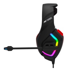 Ant Esports H530 Multi-Platform Pro RGB Gaming Headsetfor PC / PS4 / PS5 / Xbox One / Switch1 with mic, Black Red Ant Esports H530 Multi-Platform Pro RGB Gaming Headsetfor PC / PS4 / PS5 / Xbox One / Switch1 with mic, Black Red