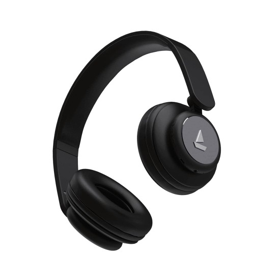boAt Rockerz 450 Bluetooth On Ear Headphones with Mic, Upto 15 Hours Playback, 40MM (Luscious Black) boAt Rockerz 450 Bluetooth On Ear Headphones with Mic, Upto 15 Hours Playback, 40MM (Luscious Black)