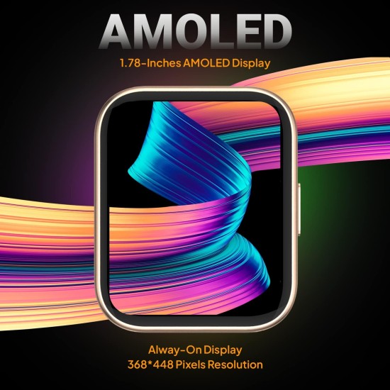 Fire-Boltt Astro 1.78" AMOLED Display Smartwatch, Always On Display, Bluetooth Calling (Gold Black) Fire-Boltt Astro 1.78" AMOLED Display Smartwatch, Always On Display, Bluetooth Calling (Gold Black)