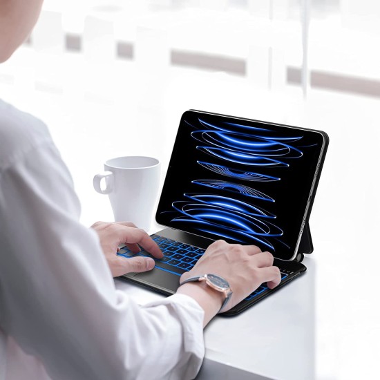 Typecase Edge Magic Style Keyboard for iPad Air,Keyboard case with Multi-Touch Trackpad, 10-Colors Backlights, Bluetooth Typecase Edge Magic Style Keyboard for iPad Air,Keyboard case with Multi-Touch Trackpad, 10-Colors Backlights, Bluetooth