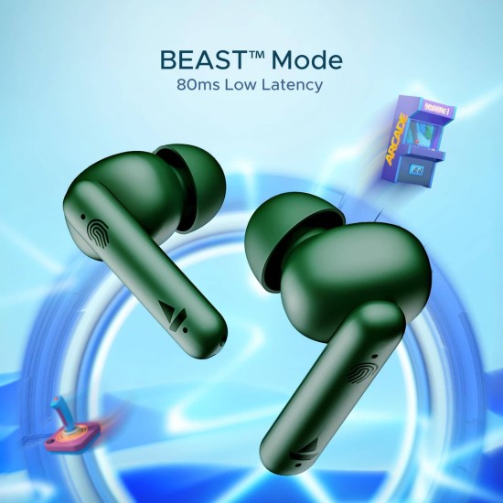boAt Airdopes 141 Bluetooth TWS Earbuds with 42H Playtime,Low Latency Mode for Gaming, ENx Tech(Olive Green) boAt Airdopes 141 Bluetooth TWS Earbuds with 42H Playtime,Low Latency Mode for Gaming, ENx Tech(Olive Green)