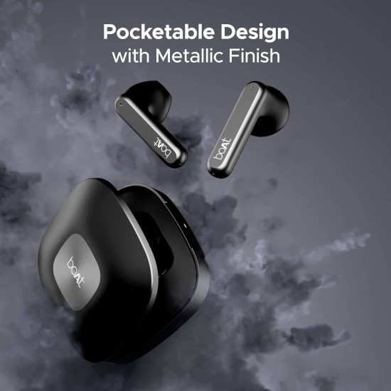 boAt Airdopes Genesis with 13MM Drivers, Quad Mics ENx™ (Active Black) boAt Airdopes Genesis with 13MM Drivers, Quad Mics ENx™ (Active Black)