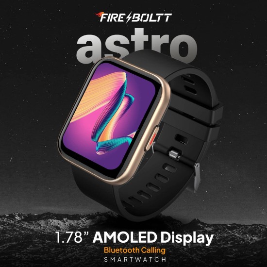 Fire-Boltt Astro 1.78" AMOLED Display Smartwatch, Always On Display, Bluetooth Calling (Gold Black) Fire-Boltt Astro 1.78" AMOLED Display Smartwatch, Always On Display, Bluetooth Calling (Gold Black)